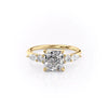 The Abigail Set With A 1 Carat Cushion Lab Diamond
