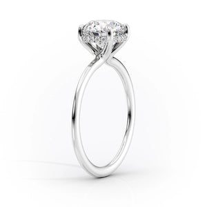The Sarah Set With A 1 Carat Princess Moissanite