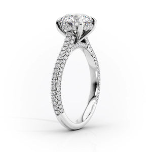 The Rachel Set With A Oval Lab Diamond