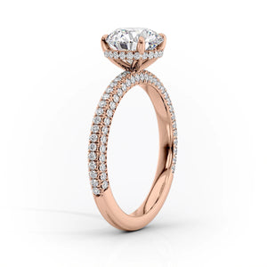 The Celine Set With A 2 Carat Radiant Lab Diamond