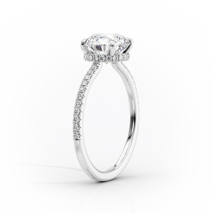 The Pave Aline Set With A Marquise Lab Diamond