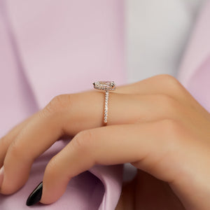 The Pave Aline Set With A 2 Carat Pear Lab Diamond