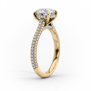 The Rachel Set With A Marquise Moissanite