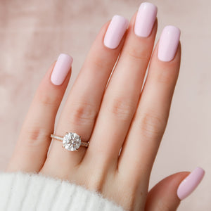 The Rachel Set With A 1 Carat Round Lab Diamond