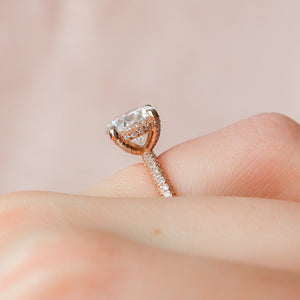 The Rachel Set With A 1 Carat Round Lab Diamond