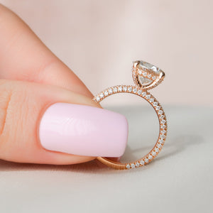 The Rachel Set With A 1 Carat Round Lab Diamond