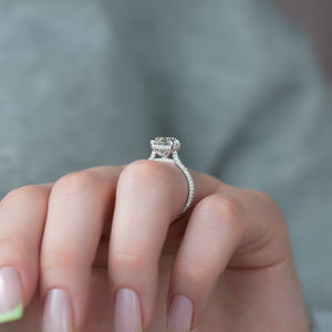 The Rachel Set With A 1 Carat Round Lab Diamond