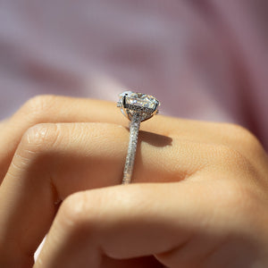 The Rachel Set With A 1 Carat Round Lab Diamond