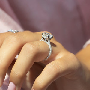 The Rachel Set With A 1 Carat Round Lab Diamond