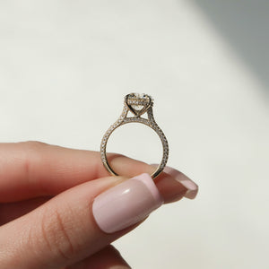 The Rachel Set With A Round Lab Diamond