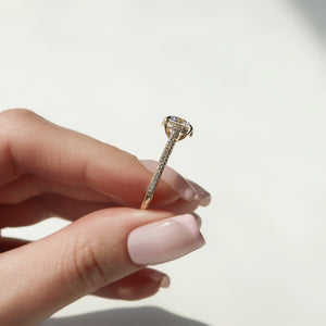 The Rachel Set With A 3 Carat Round Lab Diamond