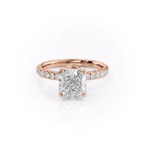 The Sofia Set With A 2 Carat Cushion Moissanite