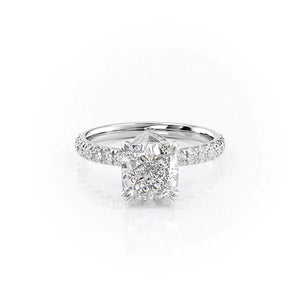 The Sofia Set With A 1.5 Carat Cushion Lab Diamond
