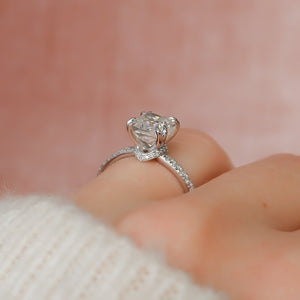 The Sofia Set With A 2 Carat Cushion Moissanite