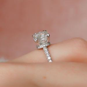 The Sofia Set With A 2 Carat Cushion Moissanite