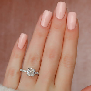 The Sofia Set With A 2 Carat Cushion Moissanite
