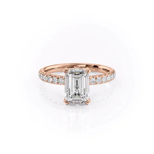 The Sofia Set With A 5 Carat Emerald Moissanite