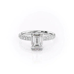 The Sofia Set With A 1.5 Carat Emerald Moissanite