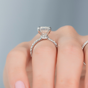 The Sofia Set With A 1.5 Carat Emerald Moissanite