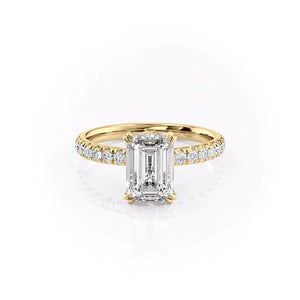 The Sofia Set With A 3 Carat Emerald Lab Diamond