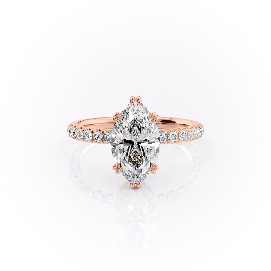 The Sofia Set With A 2.5 Carat Marquise Moissanite