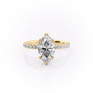 The Sofia Set With A 3.5 Carat Marquise Moissanite