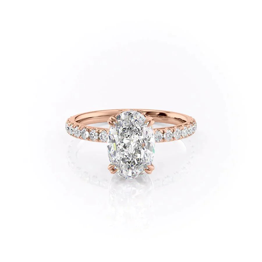The Sofia Set With A 1 Carat Oval Moissanite