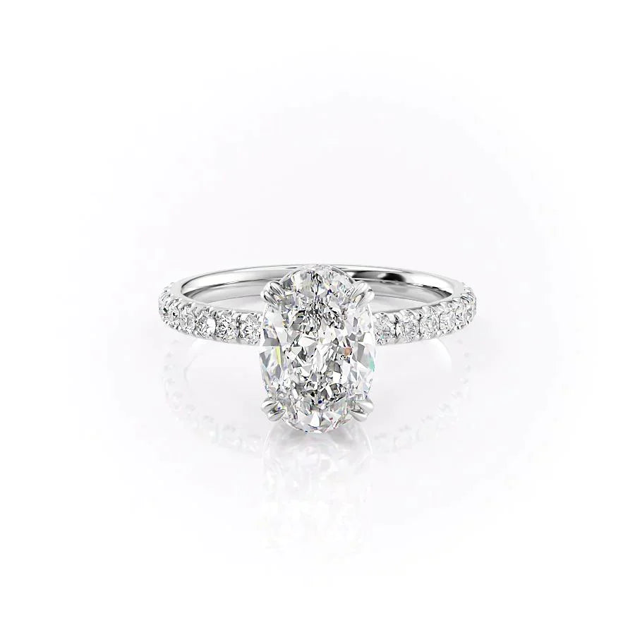 The Sofia Set With A 2 Carat Oval Lab Diamond