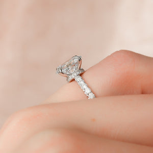 The Sofia Set With A 2.5 Carat Oval Moissanite