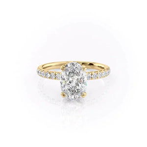 The Sofia Set With A 2 Carat Oval Moissanite