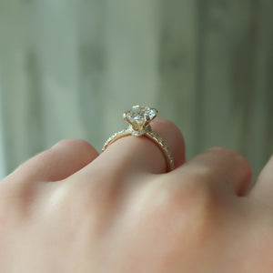 The Sofia Set With A 2 Carat Oval Moissanite