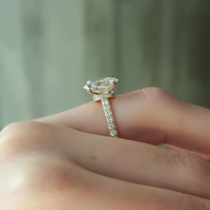 The Sofia Set With A 2 Carat Oval Moissanite