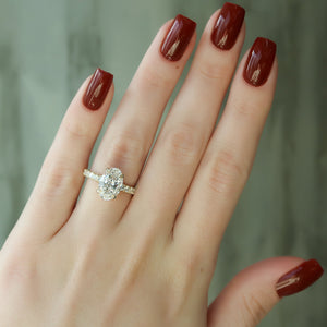 The Sofia Set With A 2 Carat Oval Moissanite