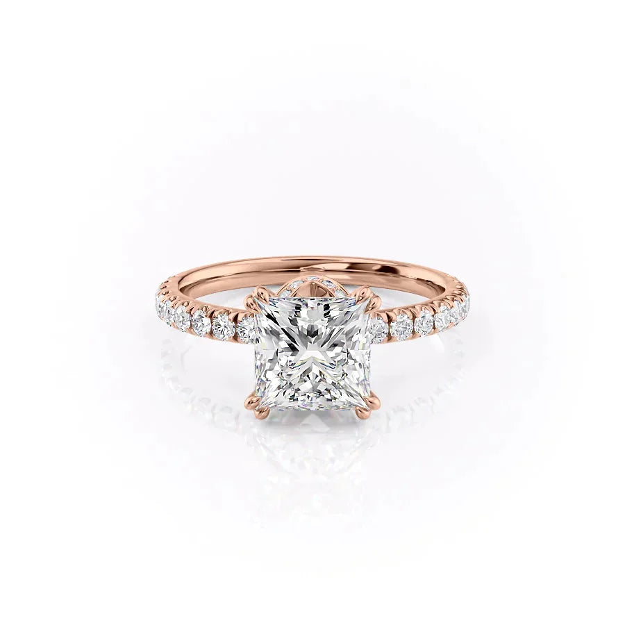 The Sofia Set With A 2.5 Carat Princess Moissanite