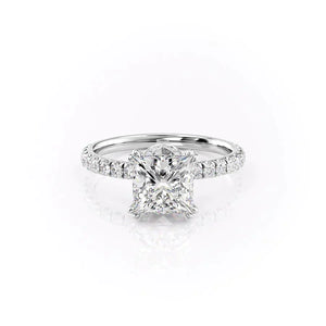 The Sofia Set With A 5 Carat Princess Moissanite