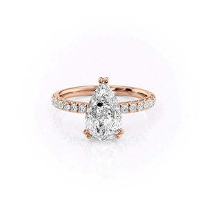 The Sofia Set With A 2 Carat Pear Lab Diamond