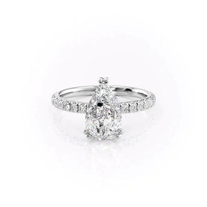 The Sofia Set With A 2.5 Carat Pear Moissanite