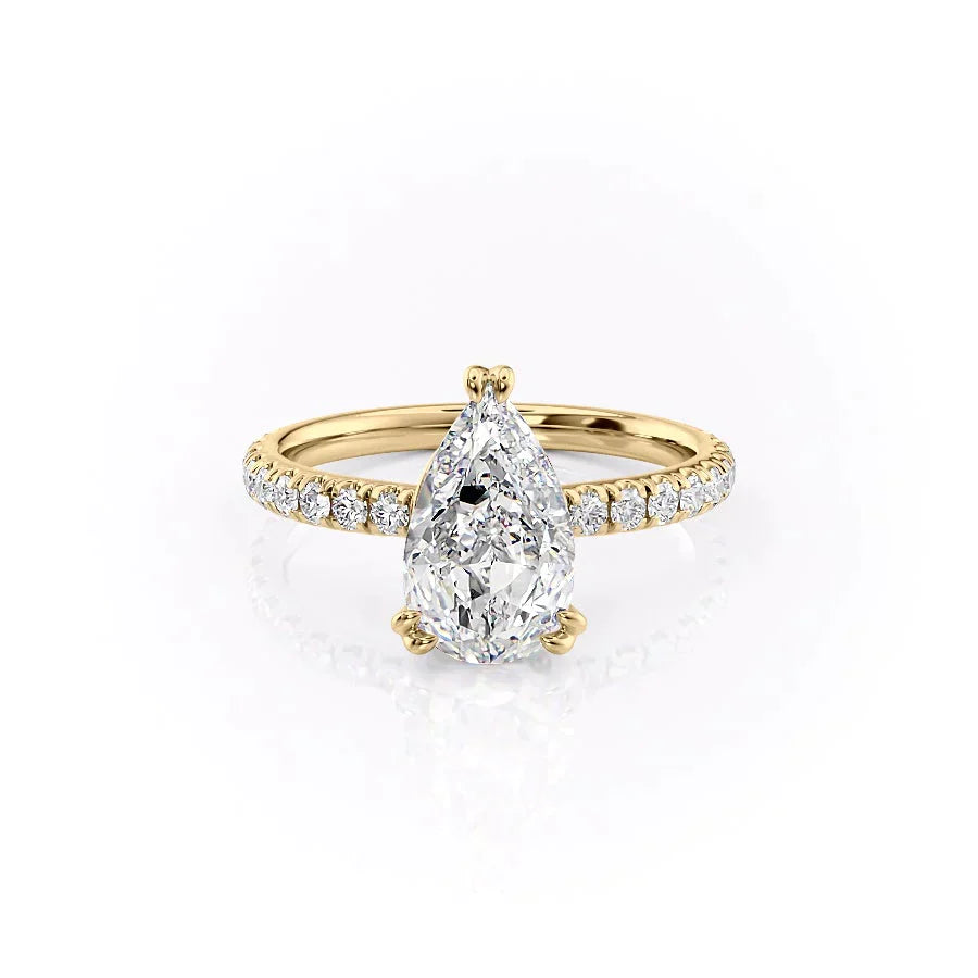 The Sofia Set With A 2 Carat Pear Moissanite