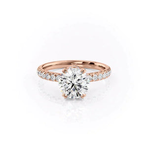 The Sofia Set With A 4.5 Carat Round Moissanite