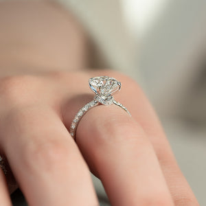 The Sofia Set With A 4.5 Carat Round Moissanite