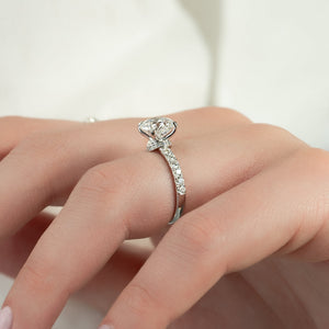 The Sofia Set With A 4.5 Carat Round Moissanite