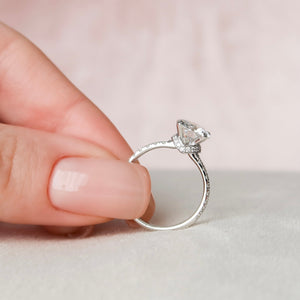 The Sofia Set With A 4.5 Carat Round Moissanite