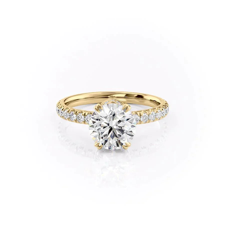 The Sofia Set With A 2.5 Carat Round Lab Diamond