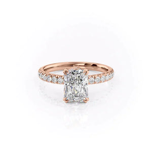 The Sofia Set With A 5 Carat Radiant Moissanite