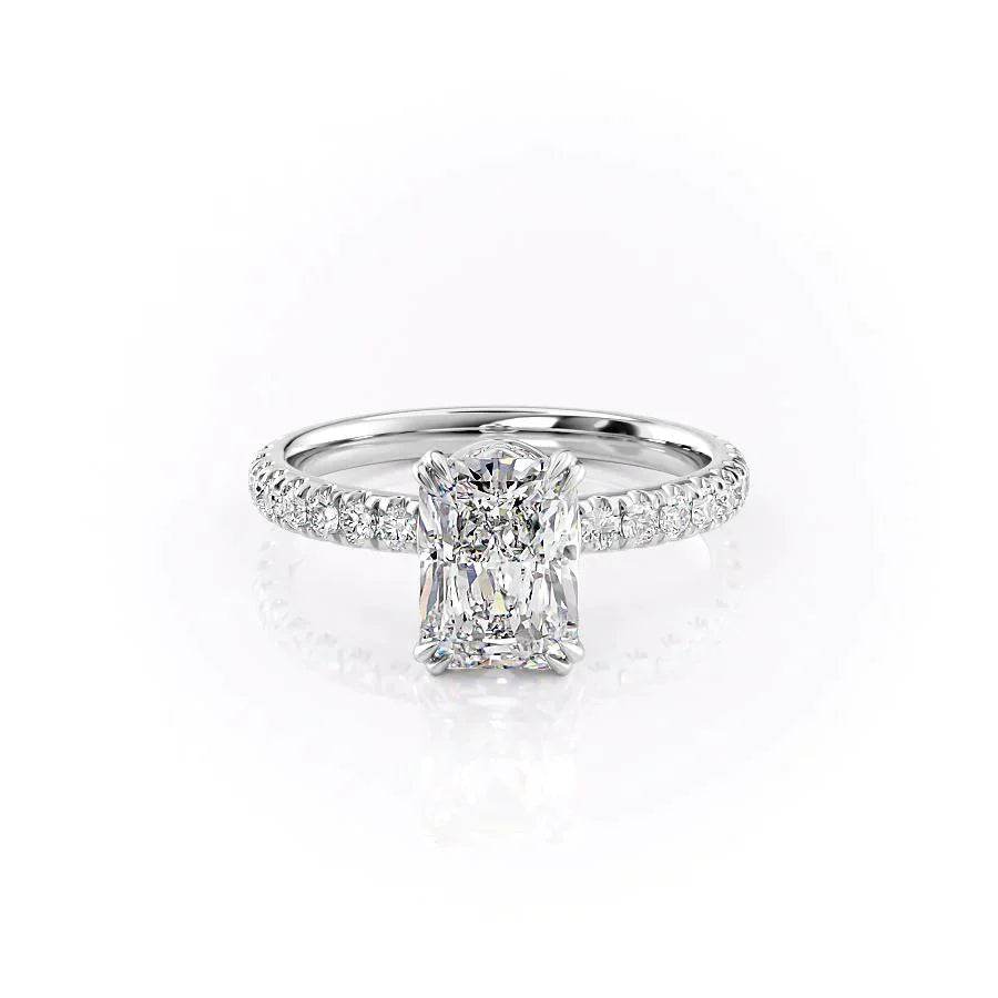 The Sofia Set With A 4 Carat Radiant Moissanite
