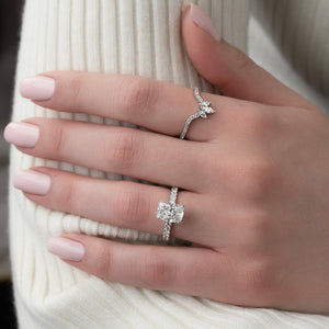 The Sofia Set With A 2 Carat Radiant Moissanite
