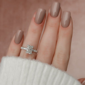 The Sofia Set With A 2 Carat Radiant Moissanite