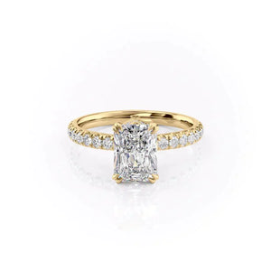 The Sofia Set With A 2.5 Carat Radiant Moissanite