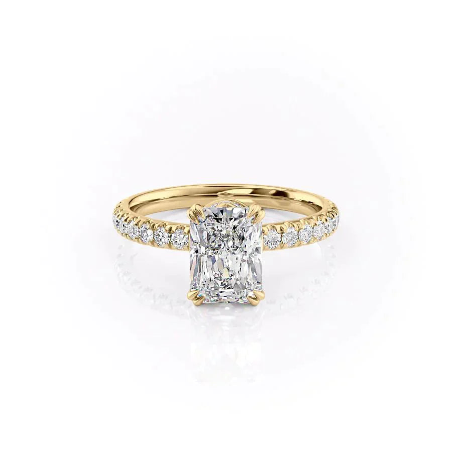 The Sofia Set With A 2.5 Carat Radiant Moissanite