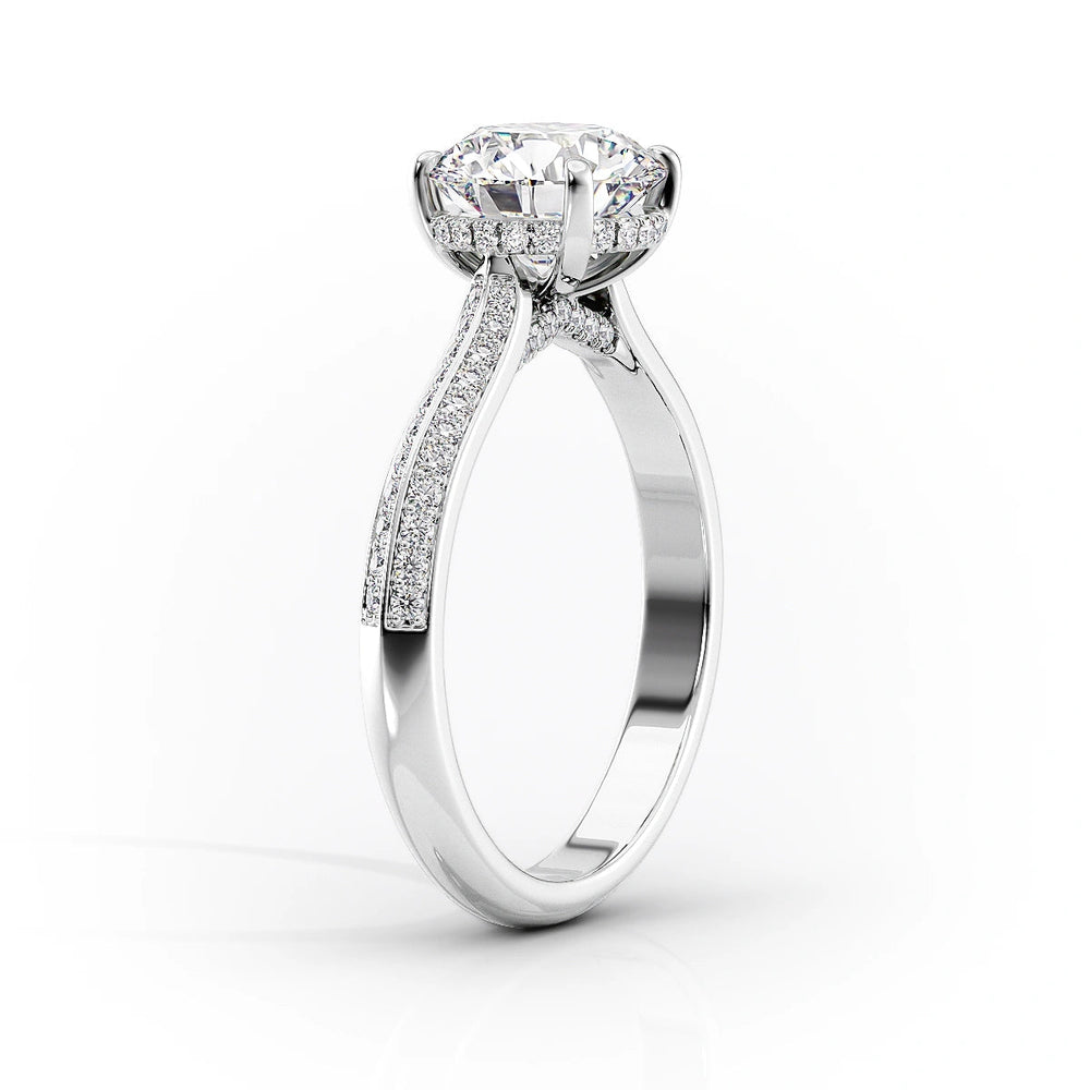 The Kayla Set With A 5 Carat Princess Moissanite